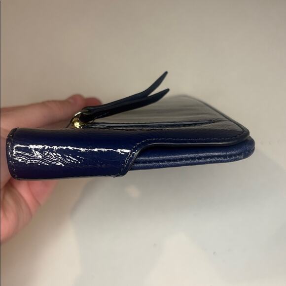 Lanvin blue long wallet leather and patent leather - Picture 5 of 7